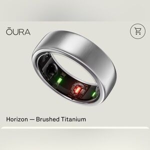 Oura Ring Gen3 Horizon Brushed Titanium size 12
